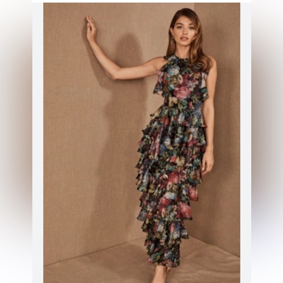 Flor Et. Al Iguala Dress Sz 4 sequin multi Anthropologie new without tags 798$ - Picture 1 of 10